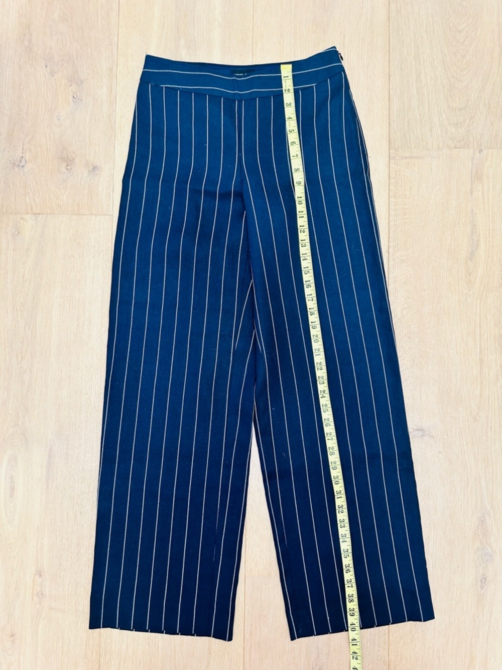 Giorgio Armani Blue Pinstripe Trousers